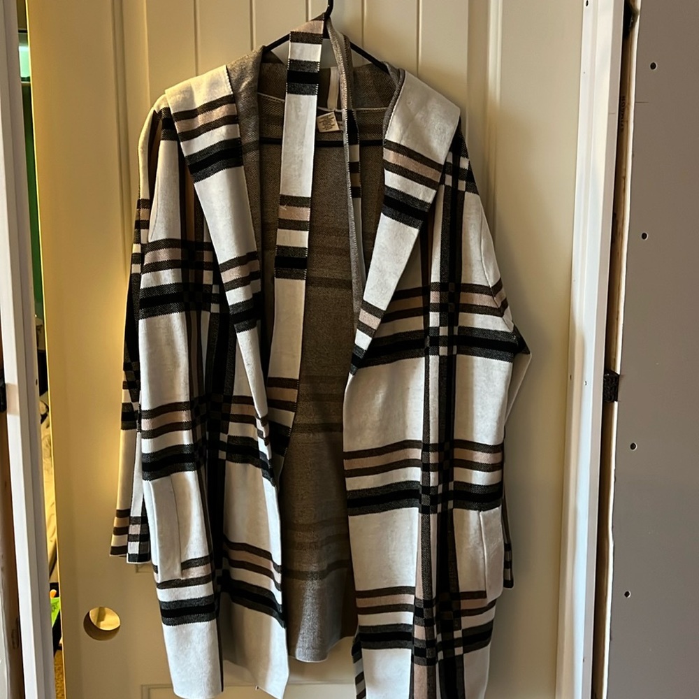 Brand new hooded sweater coat!!